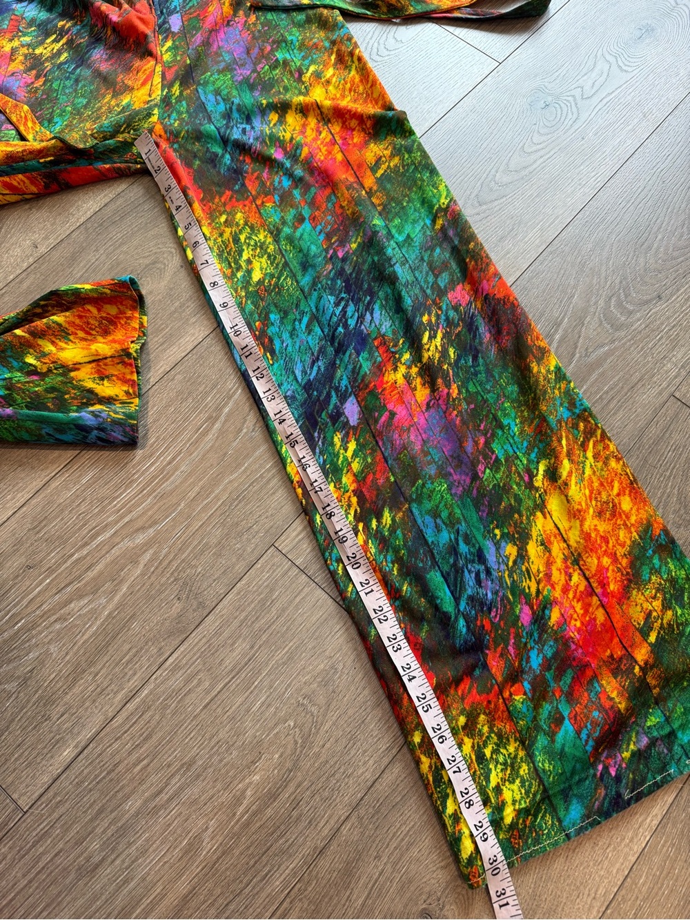 Semon Frelich Retro Multi-Color Tie-Dye Long Sleeve Jumpsuit Small - Picture 10 of 13